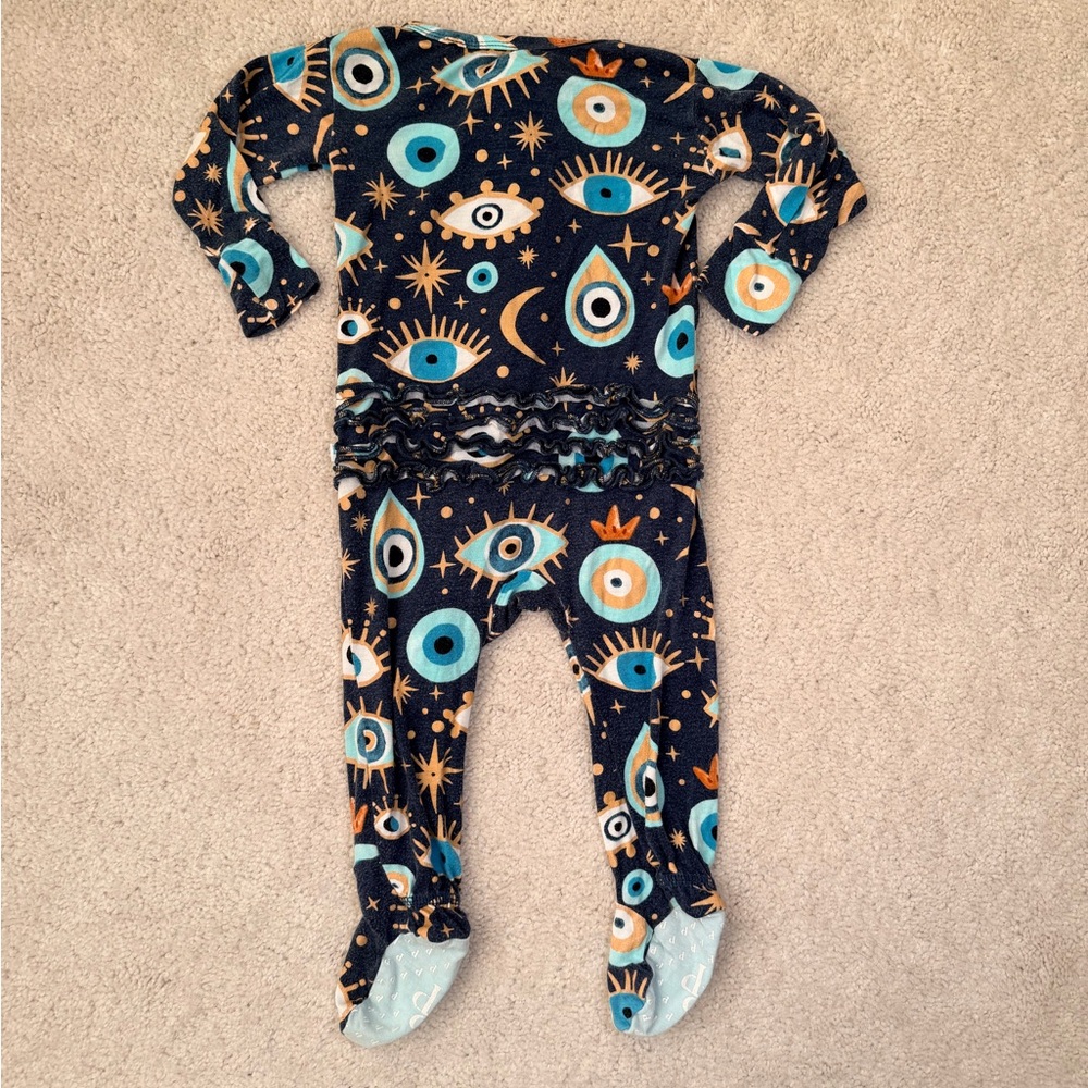 Posh Peanut “Fiona” Footie Ruffled Zippered One Piece - Picture 8 of 11